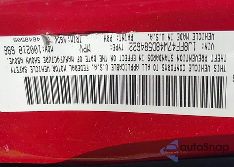 2008 Jeep Compass Sport из США, поврежденный, VIN 1J8FF47W48D584622